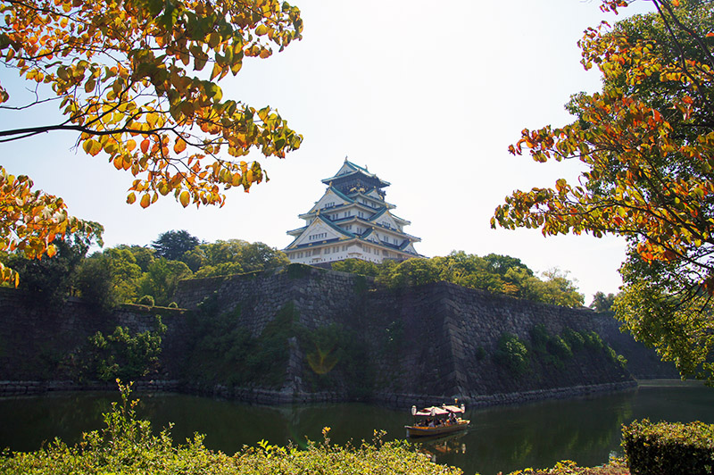 2 Week Japan Itinerary osaka castle and moat Osaka Castle and its surrounding moat