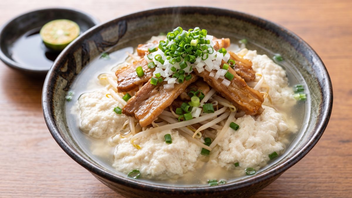 Yushi tofu dish in Okinawa