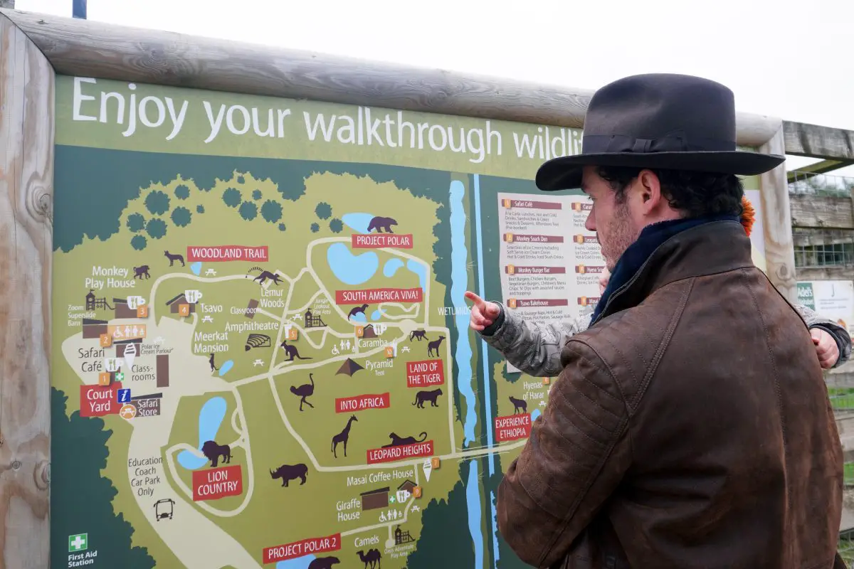 Yorkshire Wildlife Park Review Looking at Park map