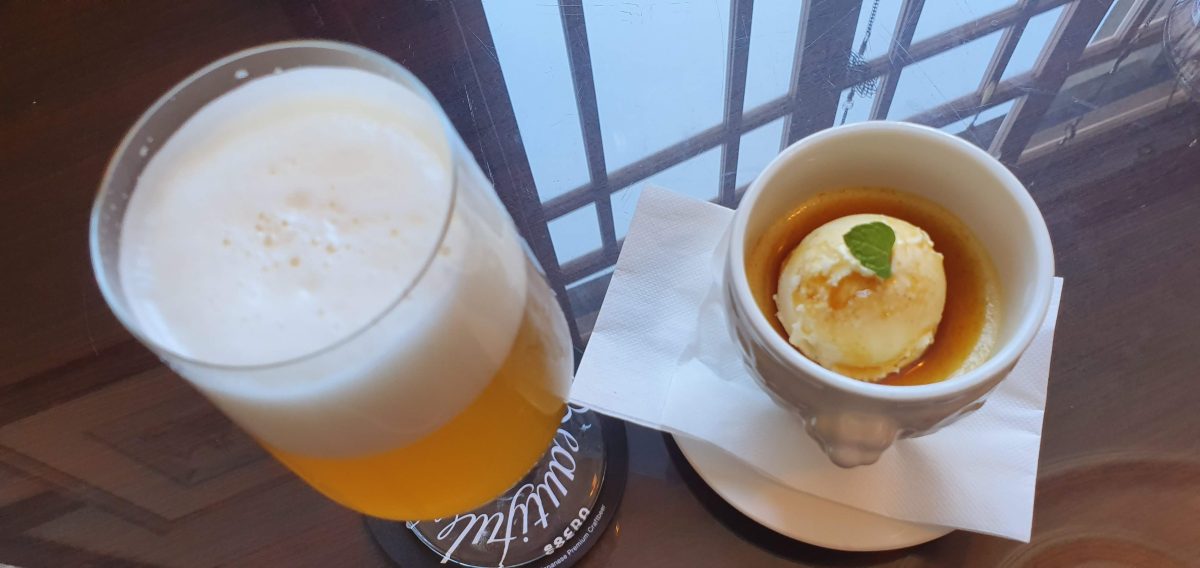 20190524 150519 COEDO beer and sweet-potato pudding at Kawagoe Art Cafe Elevato
