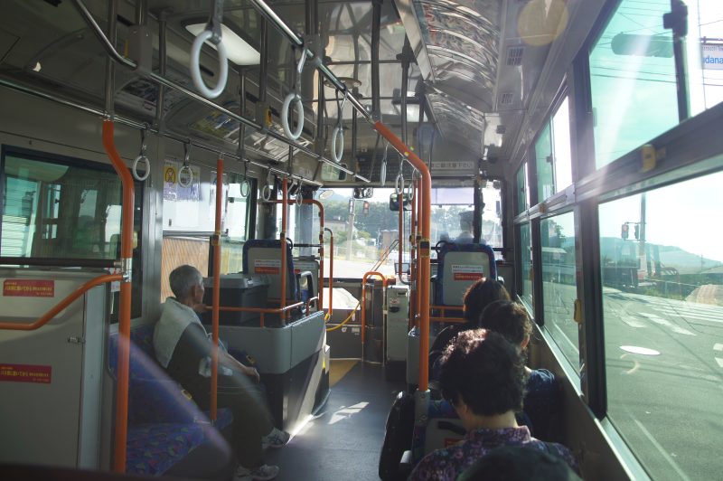DSC00201 Inside local public transport on the route towards Jigokudani Monkey Park