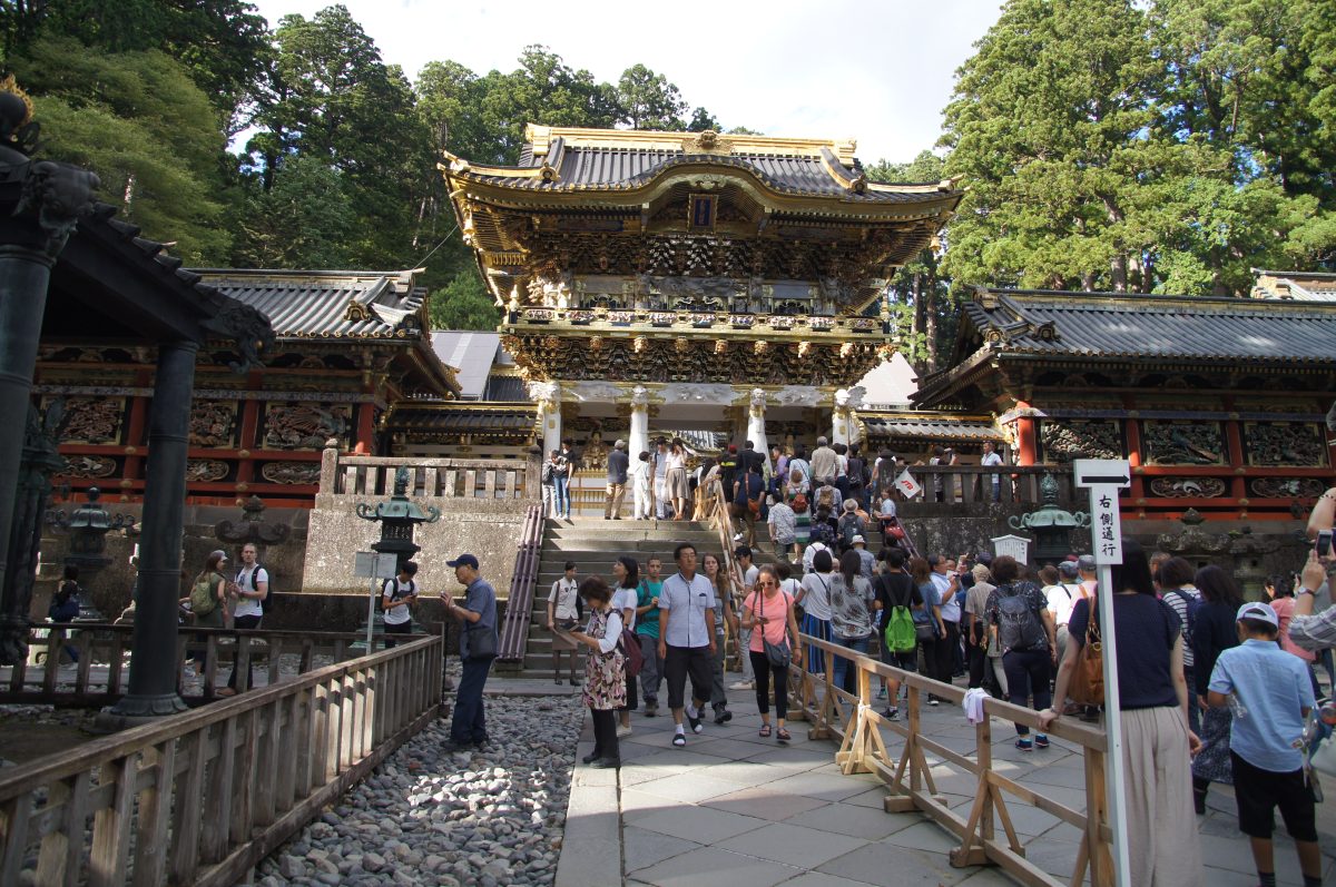 Ornate Yomeimon Gate at Toshogu Shrine in Nikko