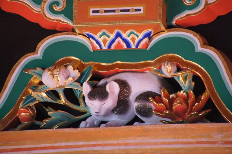 DSC07615 Sleeping Cat carving at Nikko Toshogu