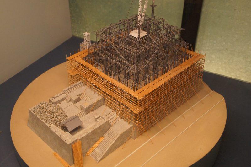DSC09517 2 Scale model of the historic Osaka Castle complex inside the museum