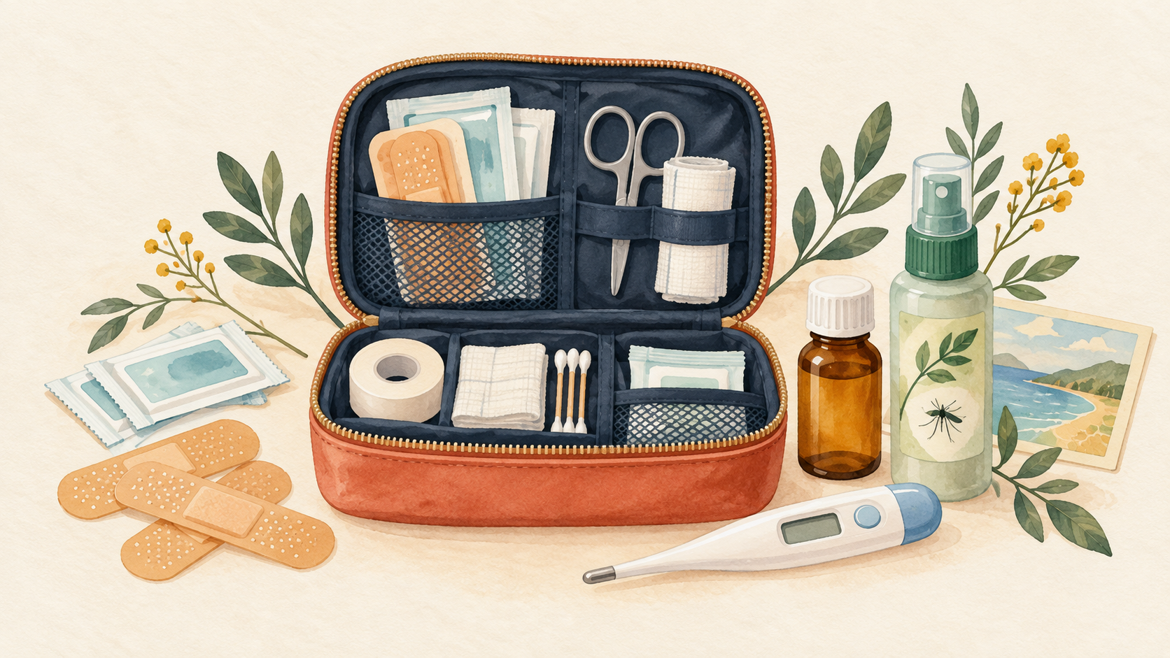 Travel first-aid kit