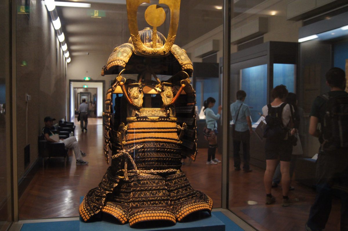 Tokyo National Museum 2015 68 A suit of samurai armour on display inside the Tokyo National Museum