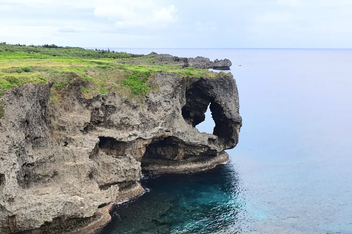 okinawa cape manzamo rock arch 2019 11436 Limestone cliff and rock arch at Cape Manzamo during our May 2019 visit