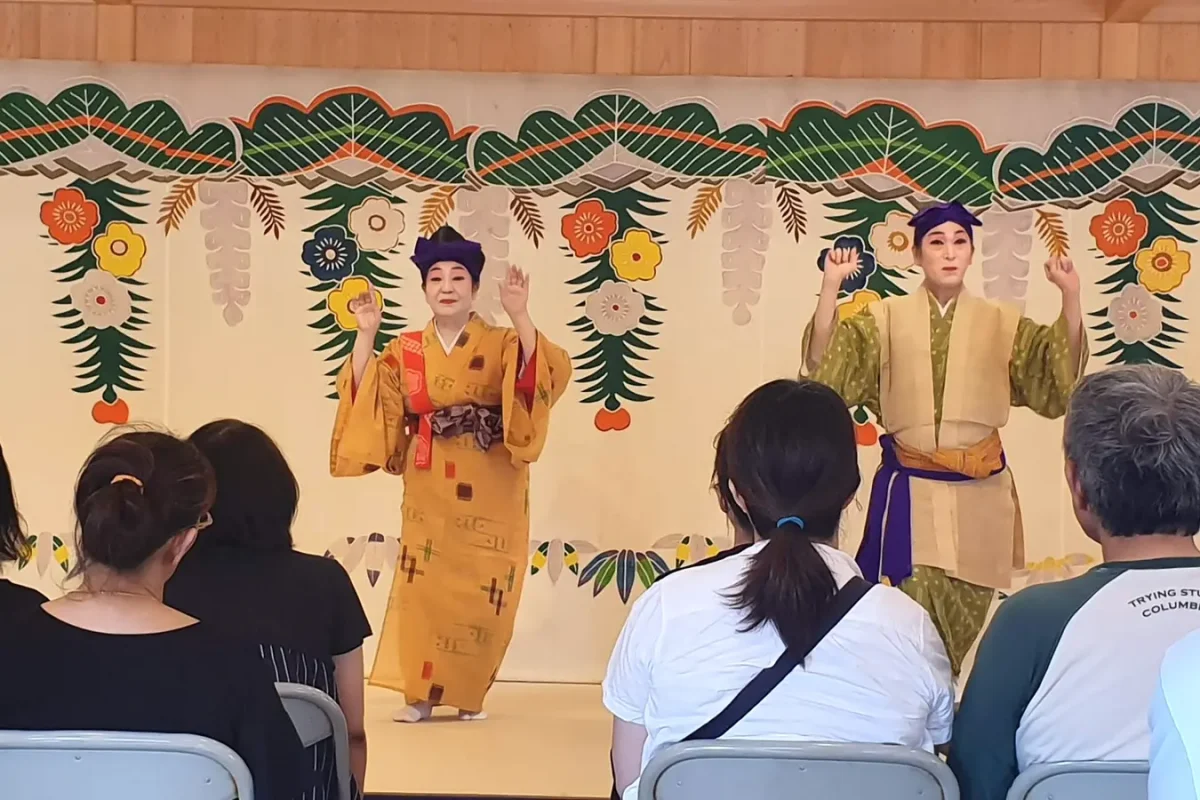 Dancers performing at Shuri Castle during our May 2019 visit
