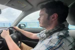 Gary driving our hire car on Okinawa’s main island
