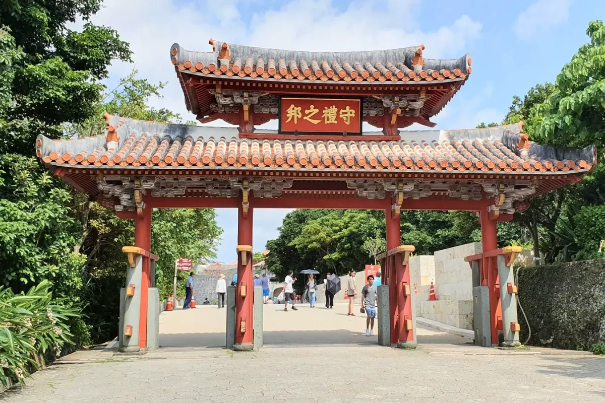 Shureimon gate at Shuri Castle in May 2019