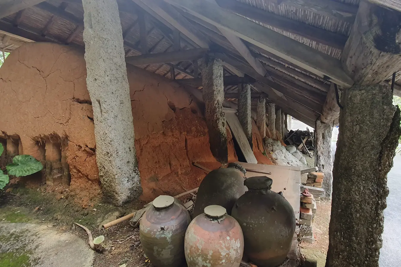 Traditional pottery kiln at Ryukyu Mura