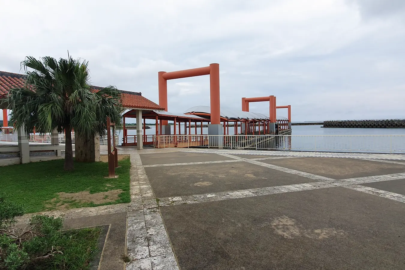 Harbour waterfront after our Iriomote day trip