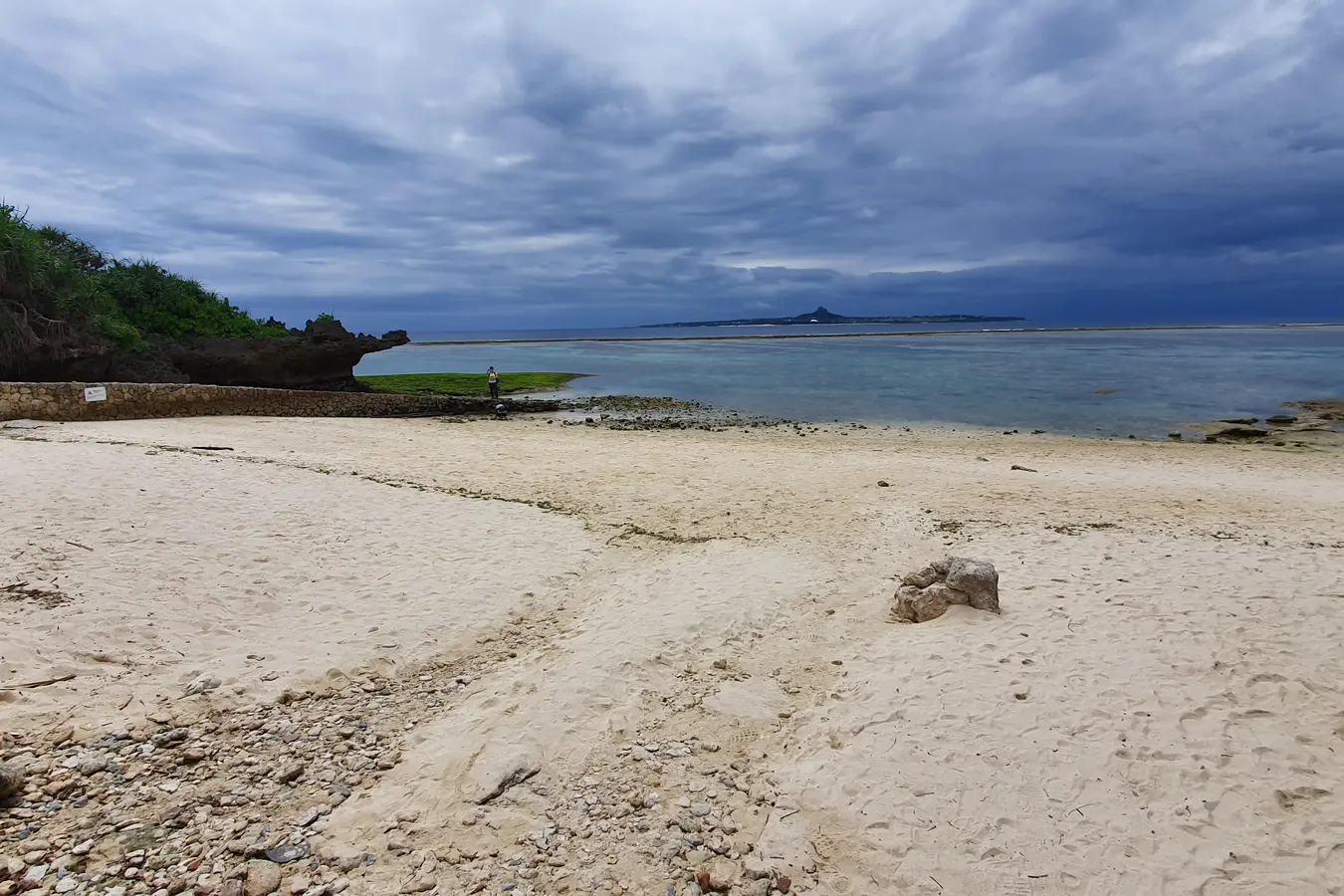 Coast beside Churaumi Aquarium